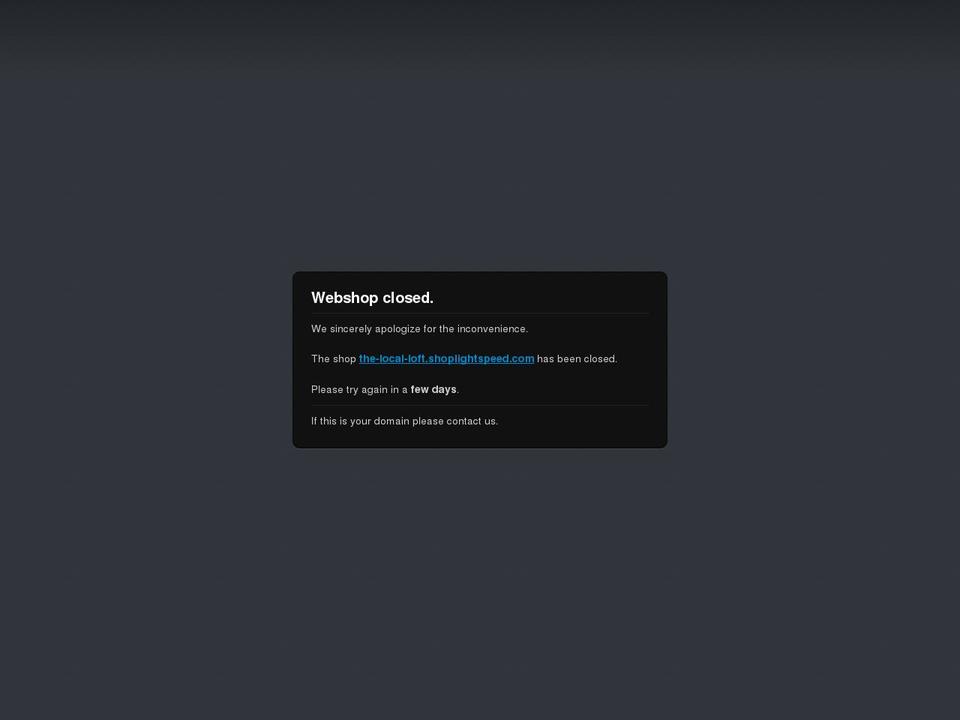 thelocalloft.com — Shopify storefront screenshot
