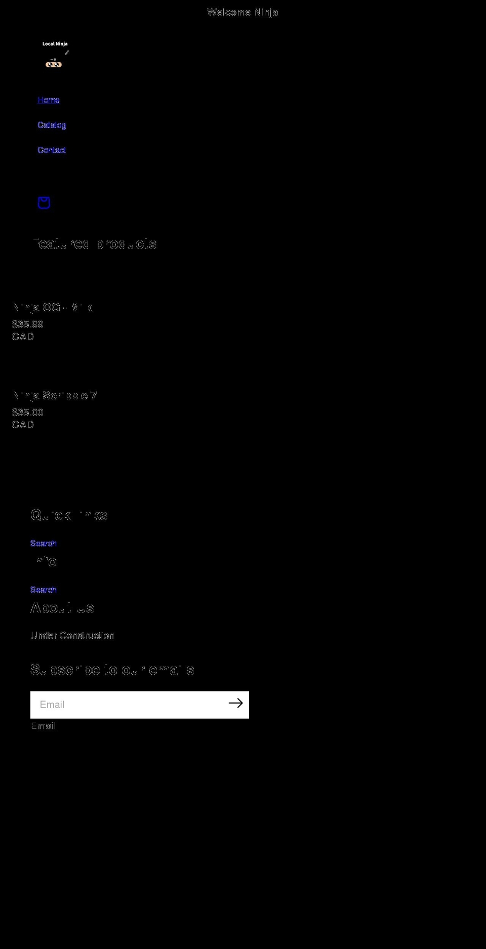 thelocalninja.com shopify website screenshot