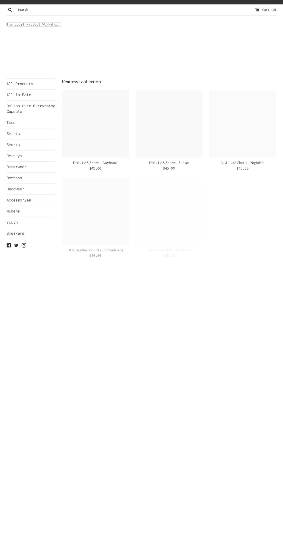 thelocalproduct.com shopify website screenshot