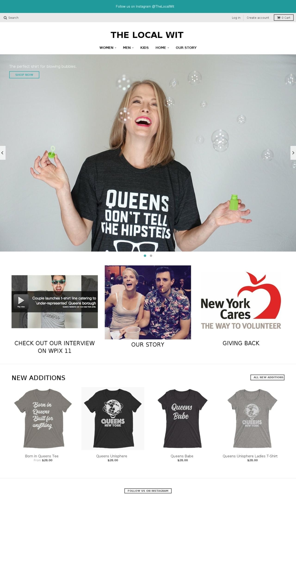thelocalwit.com shopify website screenshot