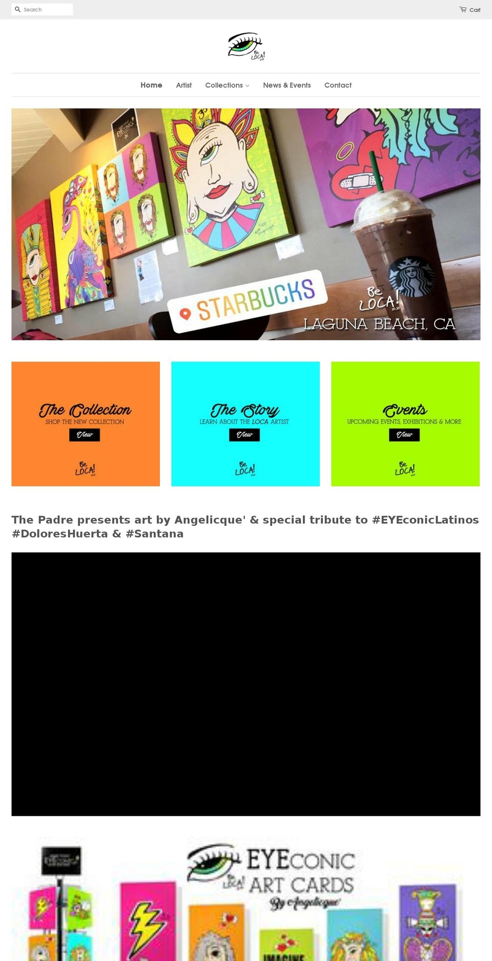 thelocartist.com — Shopify storefront screenshot