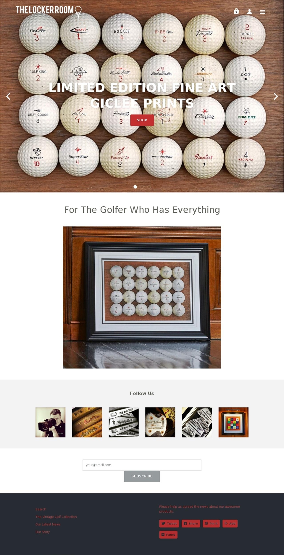 thelockerroomgallery.com — Shopify storefront screenshot