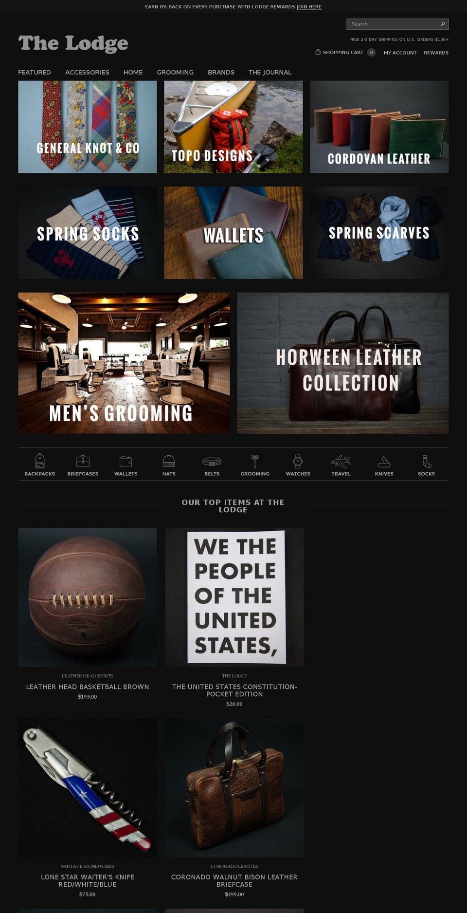 the-lodge-2-0-0 Shopify theme site example thelodgeco.com