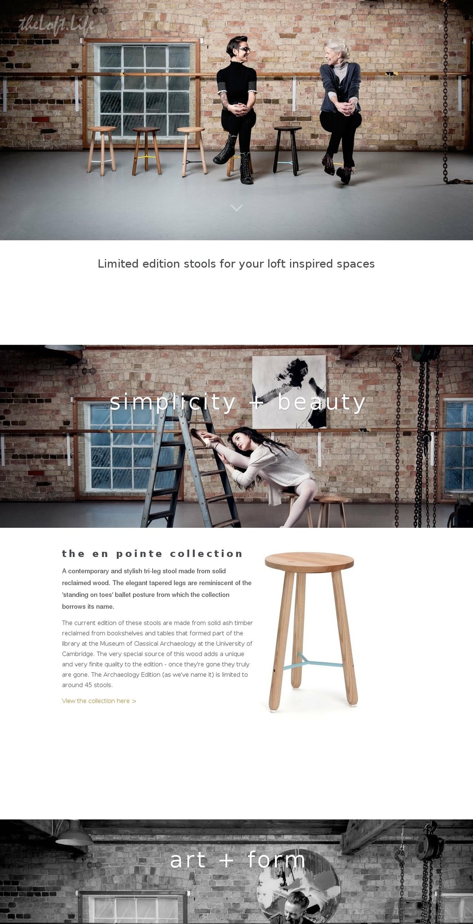 theloft.life shopify website screenshot