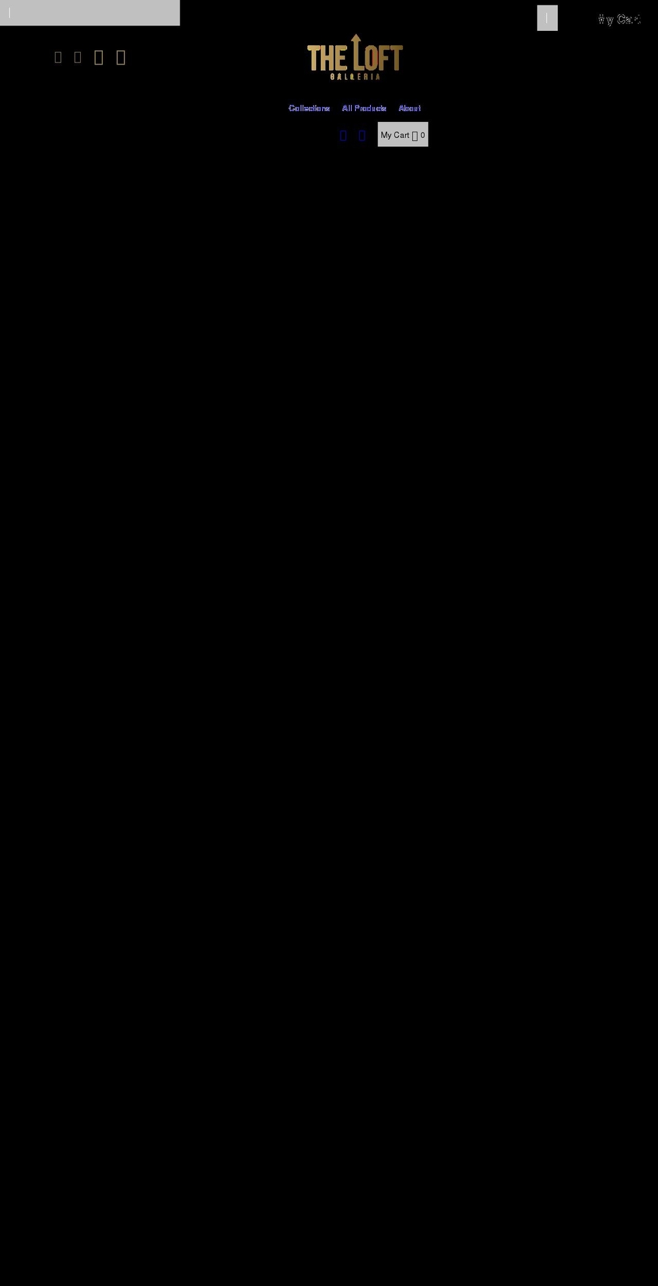 theloftgalleria.com shopify website screenshot