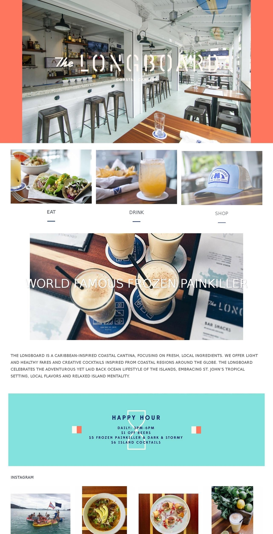 thelongboardstjohn.com shopify website screenshot