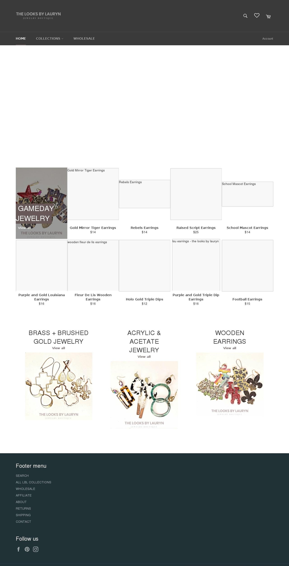 thelooksbylauryn.com shopify website screenshot