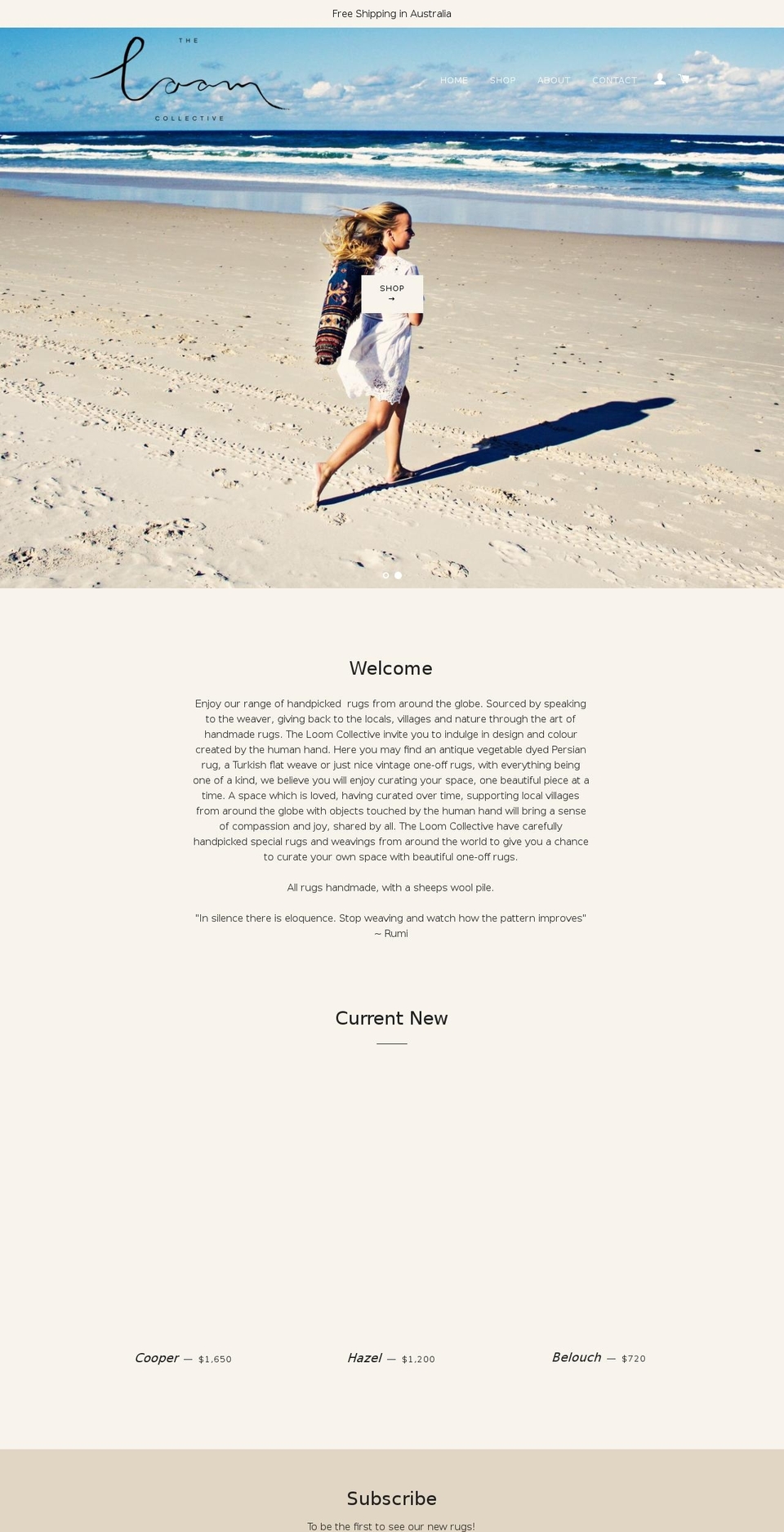 theloomcollective.com — Shopify storefront screenshot