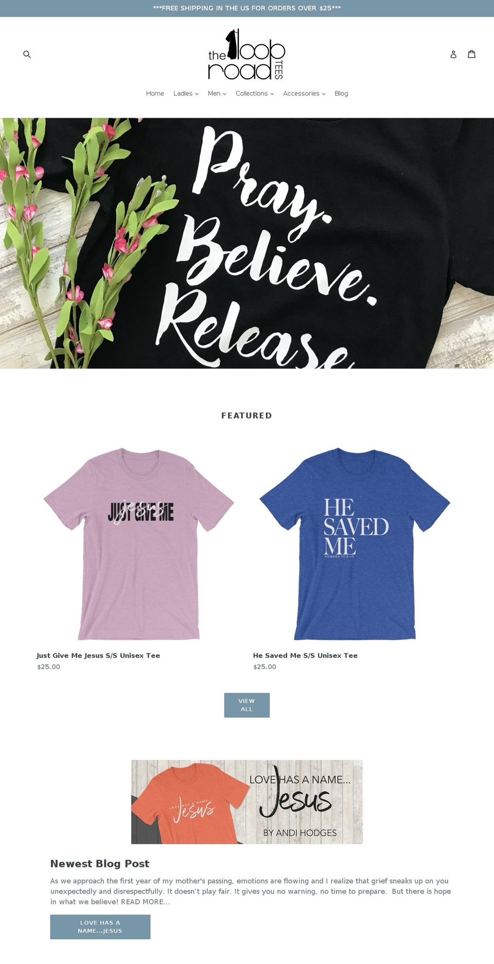 thelooproadtees.com — Shopify storefront screenshot