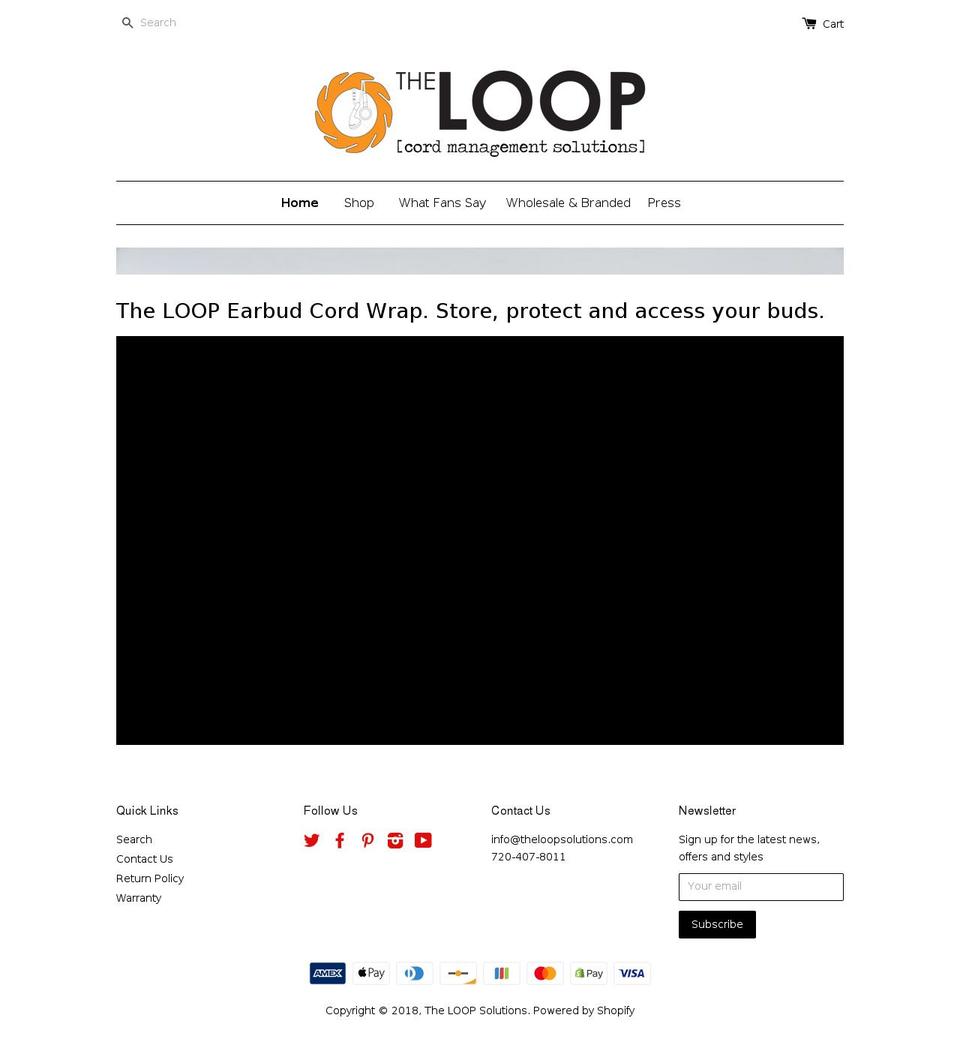 theloopsolutions.com — Shopify storefront screenshot