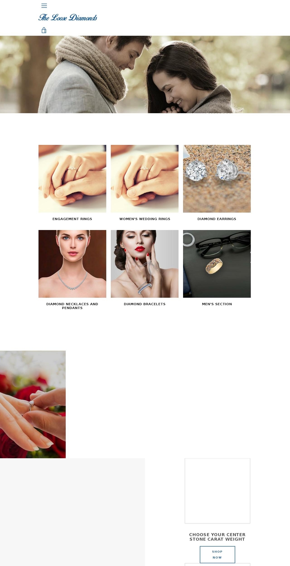 Copy of Narrative Shopify theme site example theloosediamonds.com