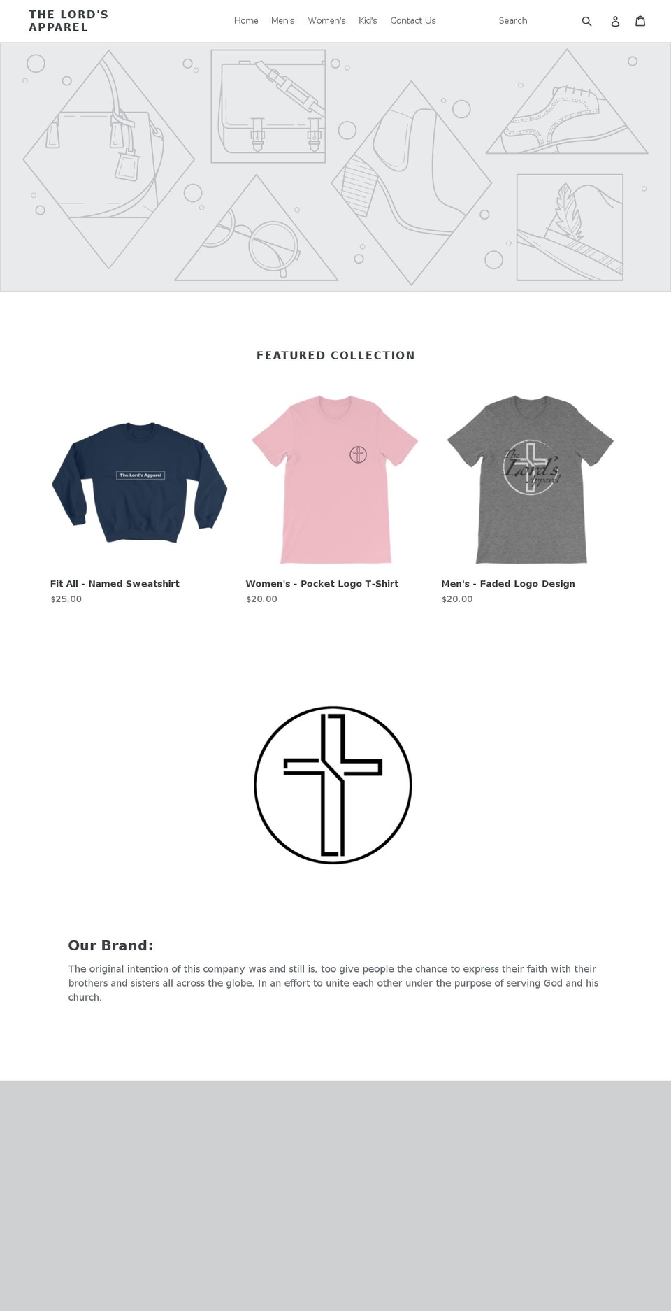 thelordsapparel.com — Shopify storefront screenshot