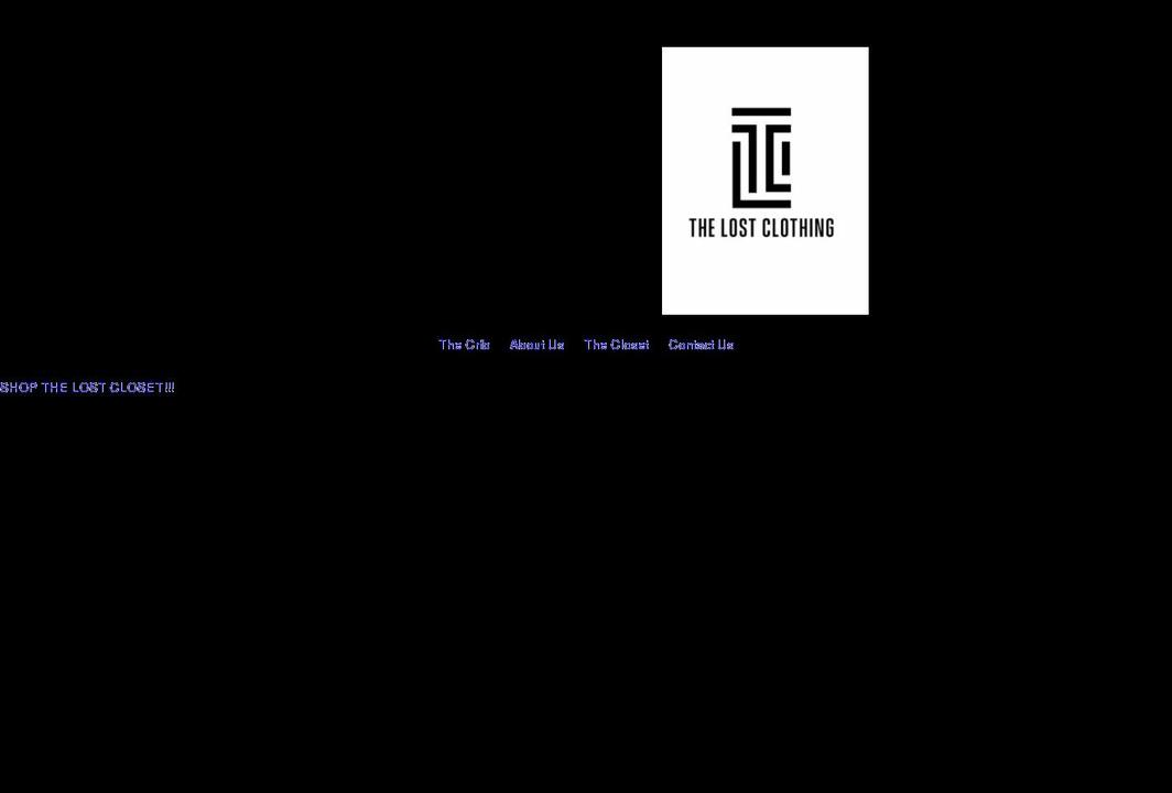 thelostclothing.com shopify website screenshot