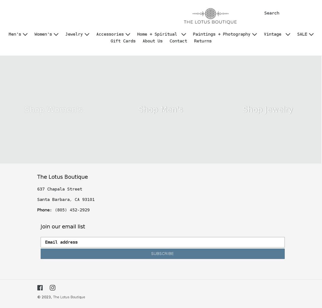 thelotusboutique.com shopify website screenshot