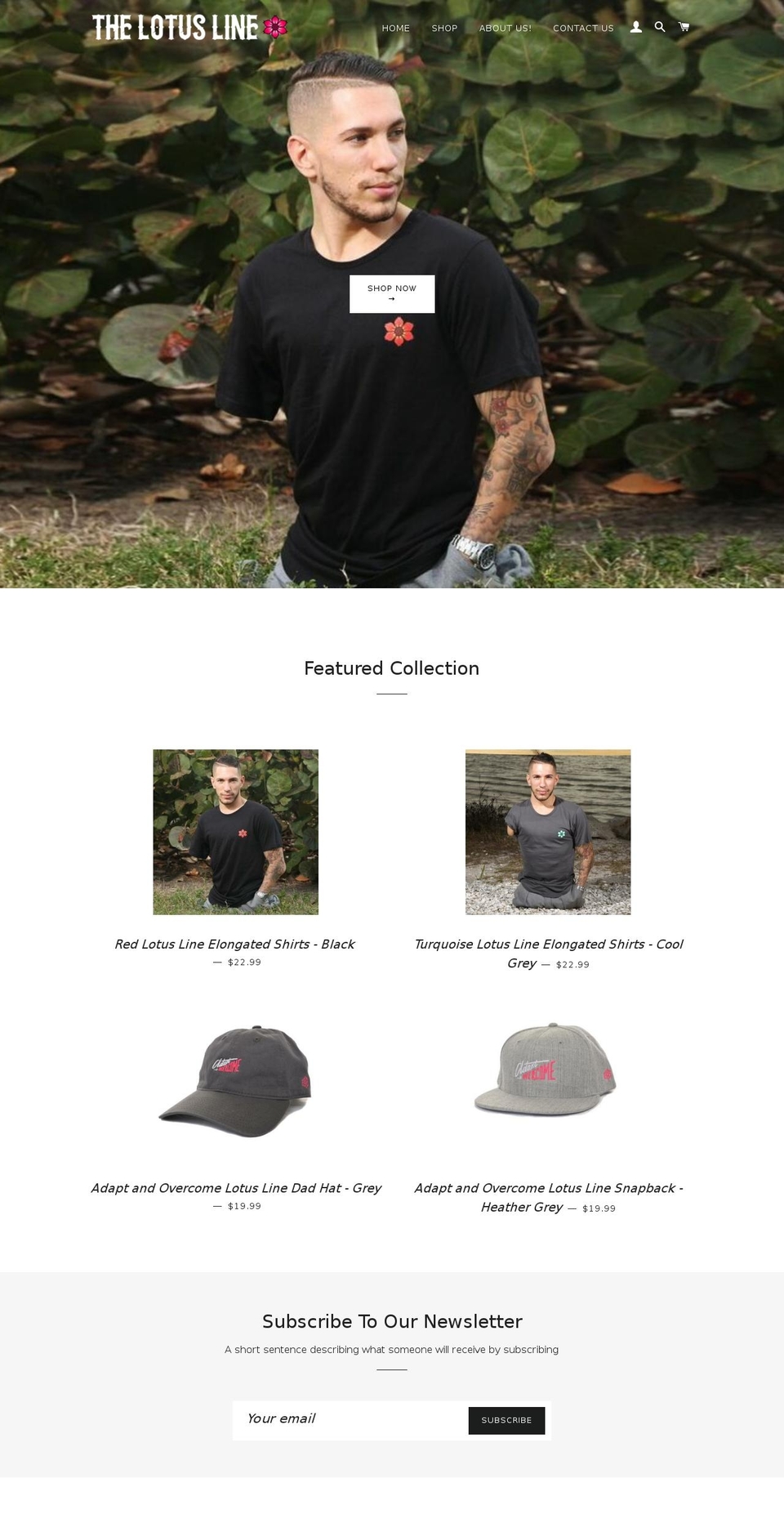 thelotusline.com shopify website screenshot