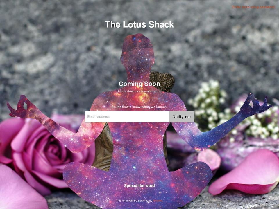 thelotusshack.com — Shopify storefront screenshot