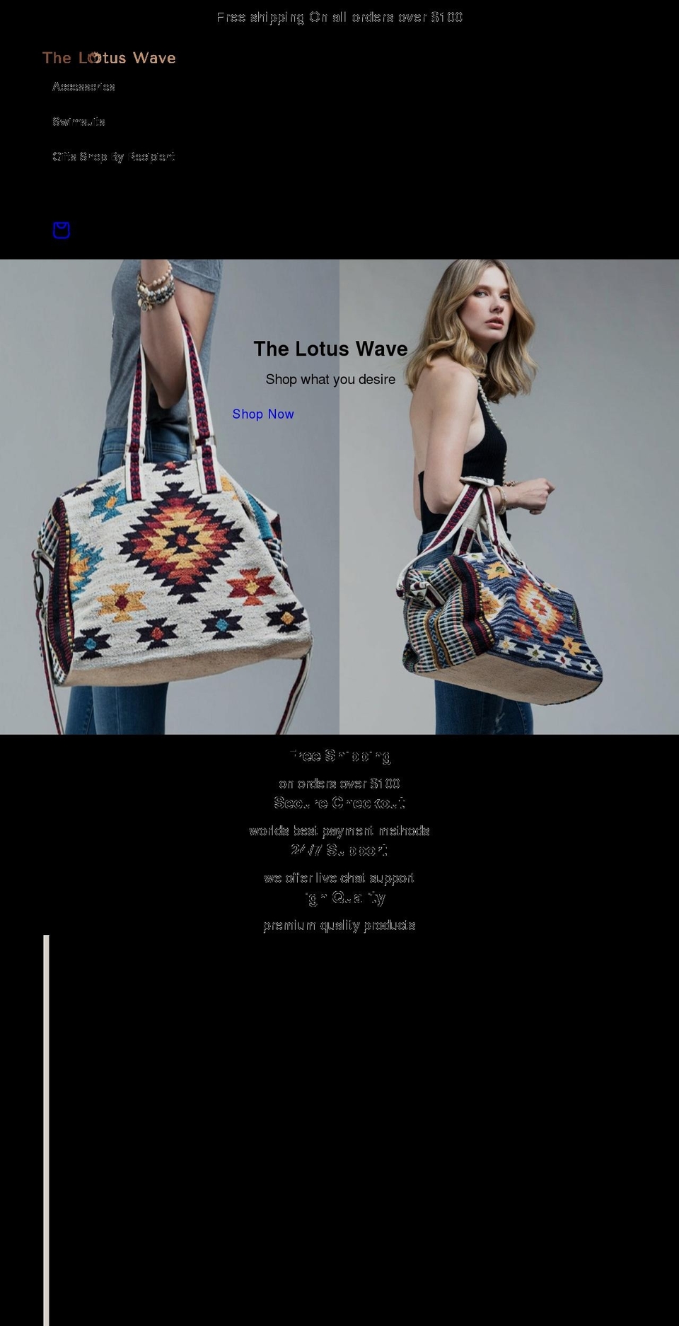 thelotuswave.com shopify website screenshot