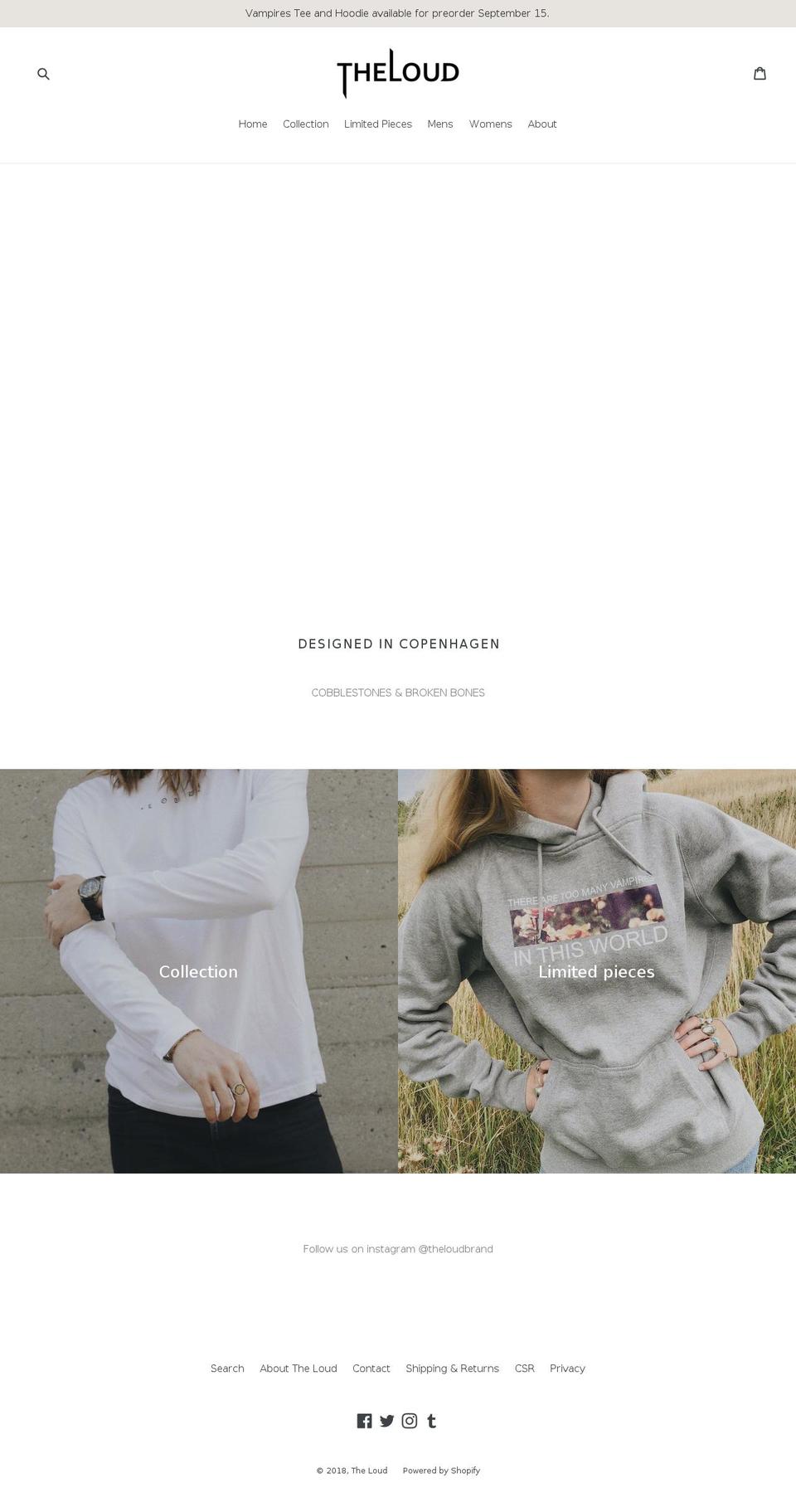 theloudbrand.com — Shopify storefront screenshot