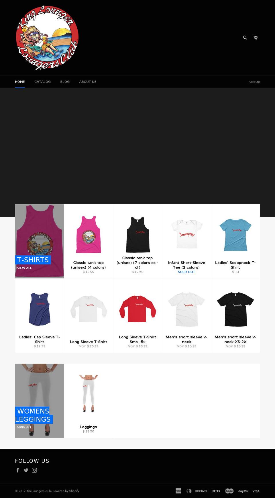theloungersclub.com shopify website screenshot