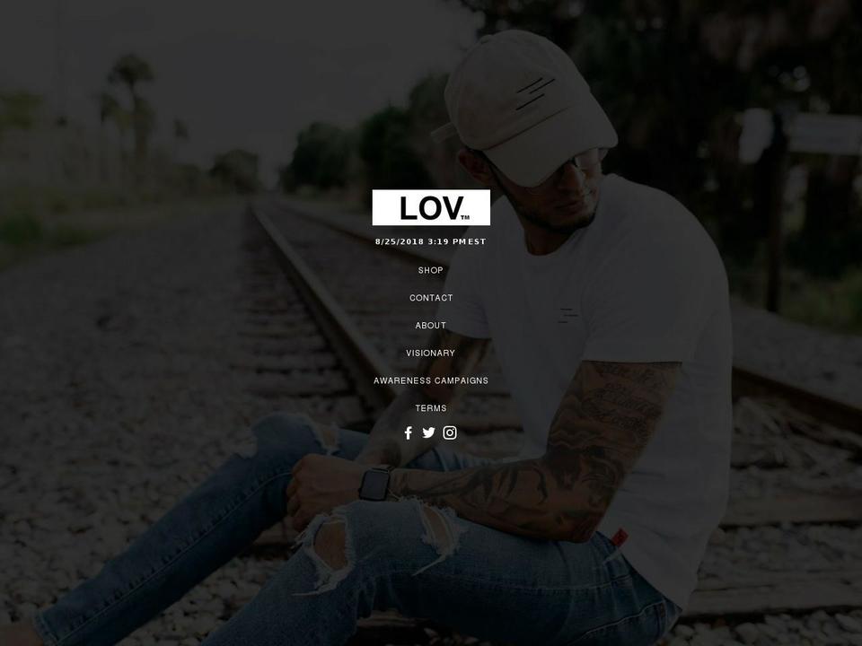 thelovbrand.com shopify website screenshot
