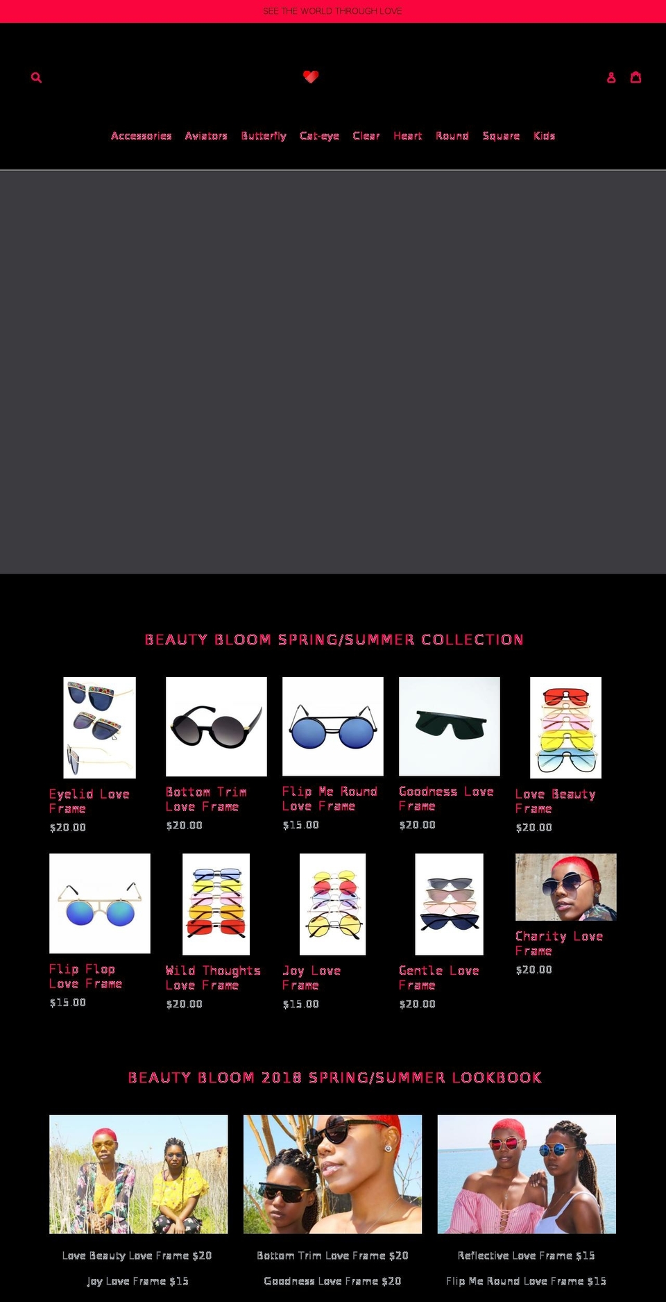 theloveframes.com — Shopify storefront screenshot