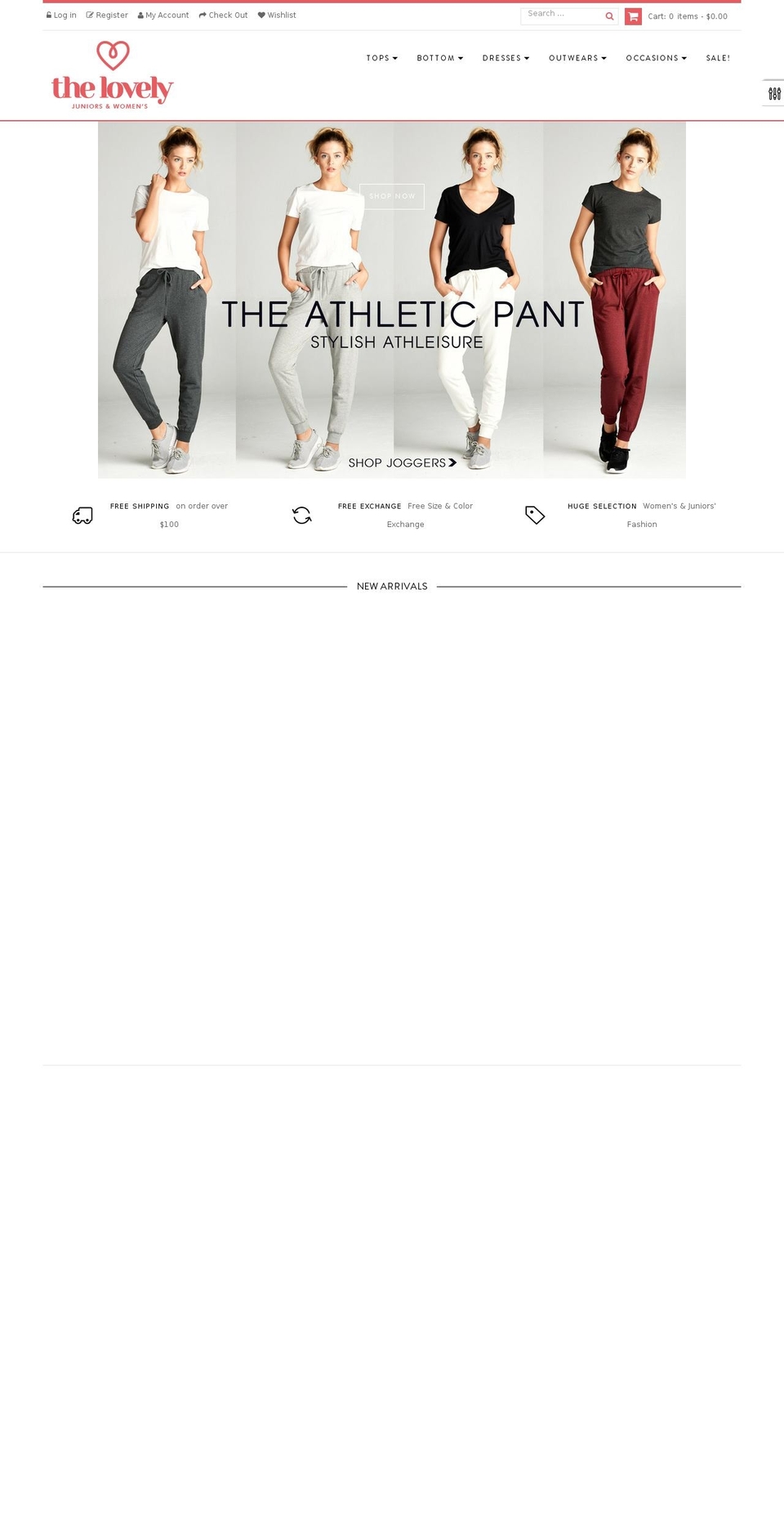 thelovely.com shopify website screenshot