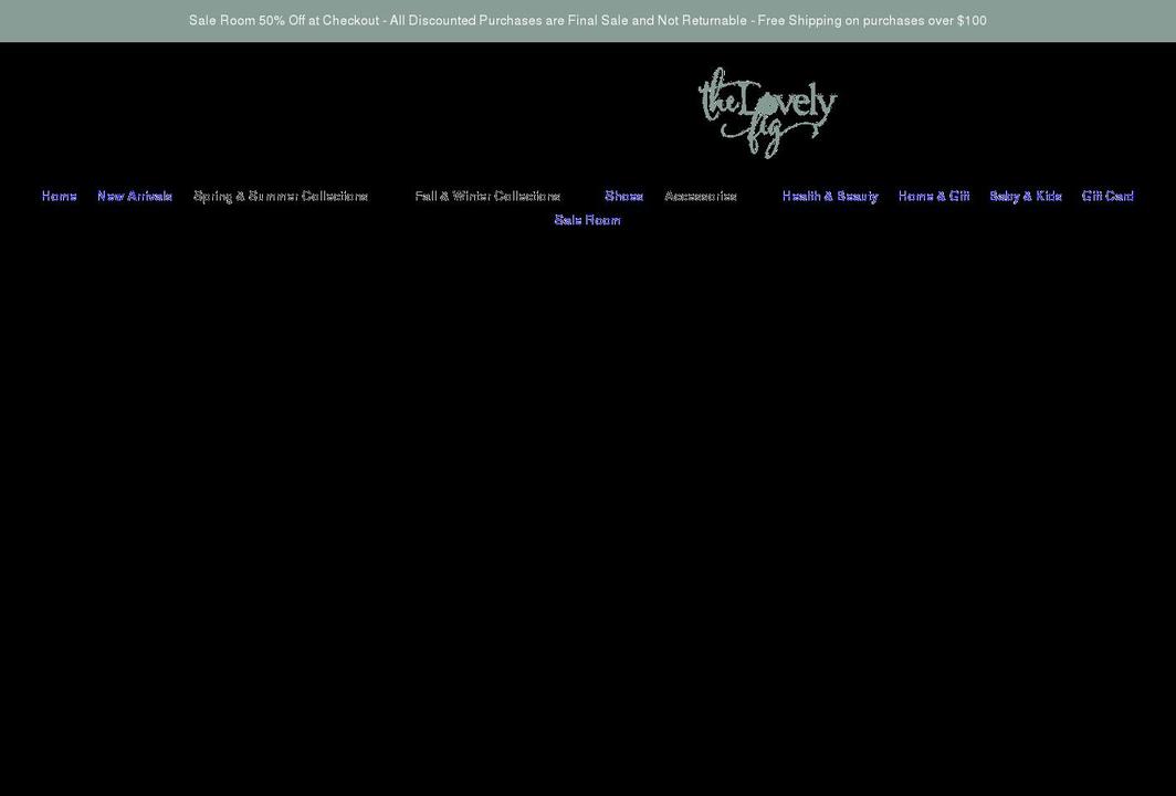 thelovelyfig.com shopify website screenshot