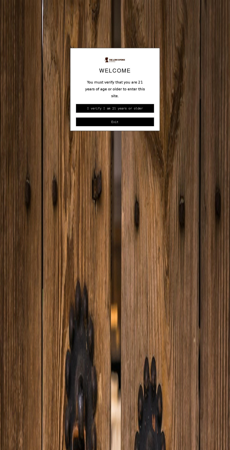 thelowexpensedispense.com — Shopify storefront screenshot