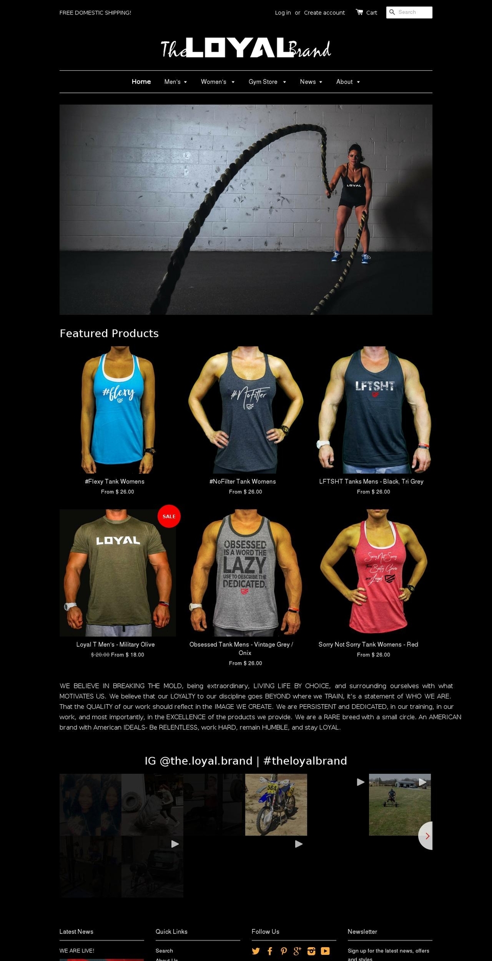 theloyalbrand.com shopify website screenshot