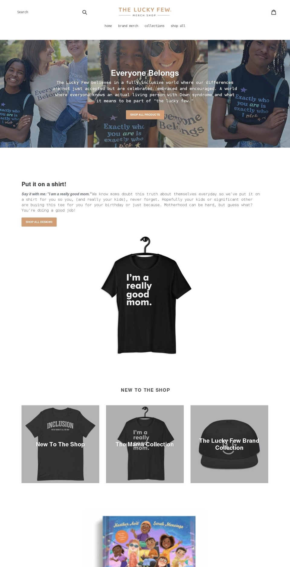 theluckyfew.co shopify website screenshot