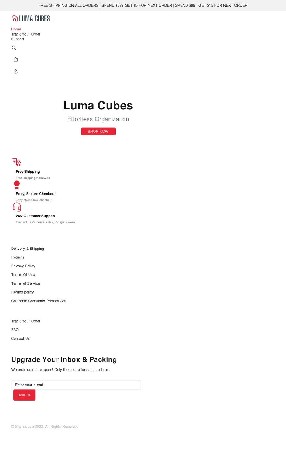 thelumacubes.com shopify website screenshot