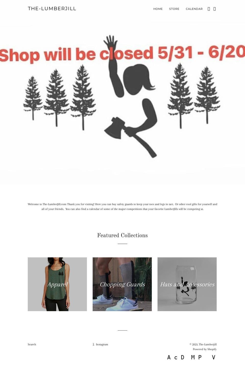 thelumberjill.com shopify website screenshot