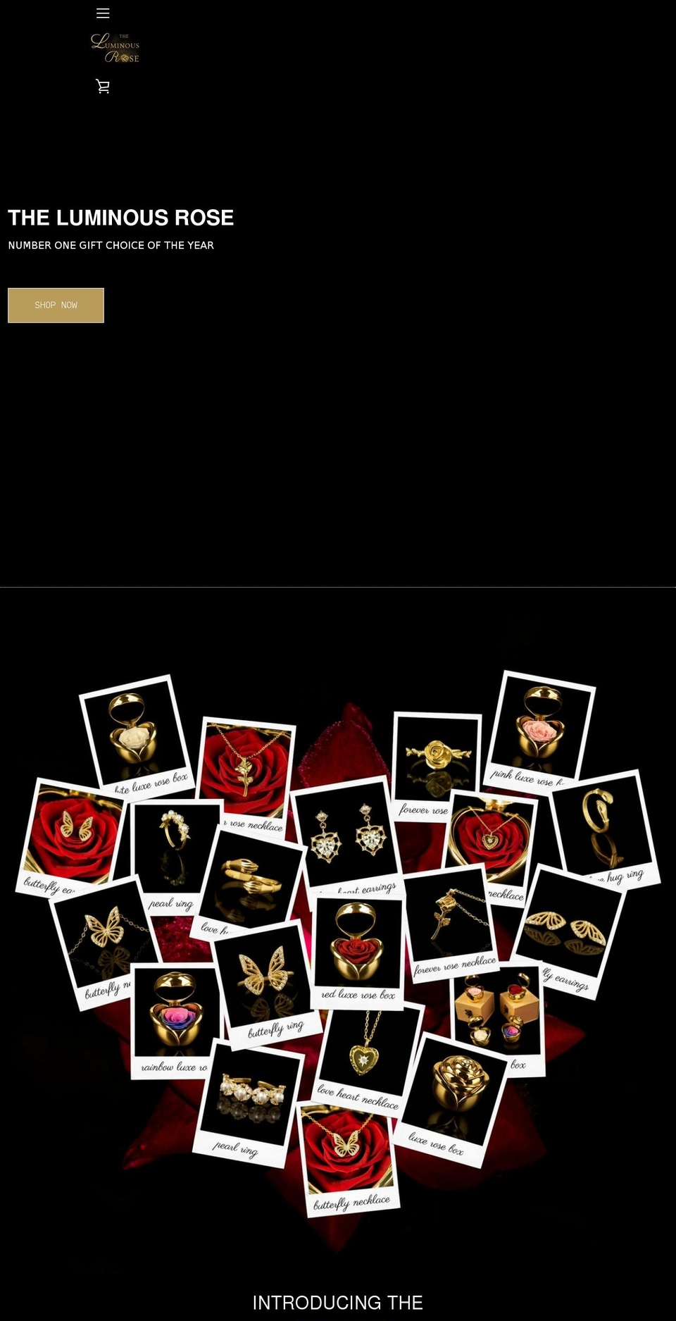 theluminousrose.com shopify website screenshot