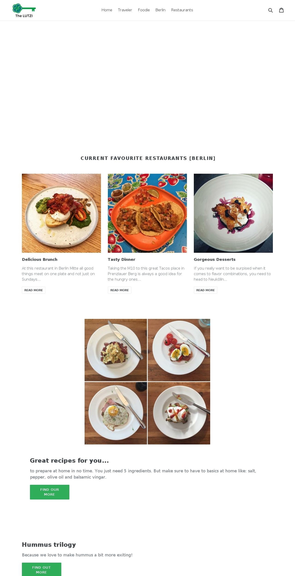 thelutzi.com — Shopify storefront screenshot