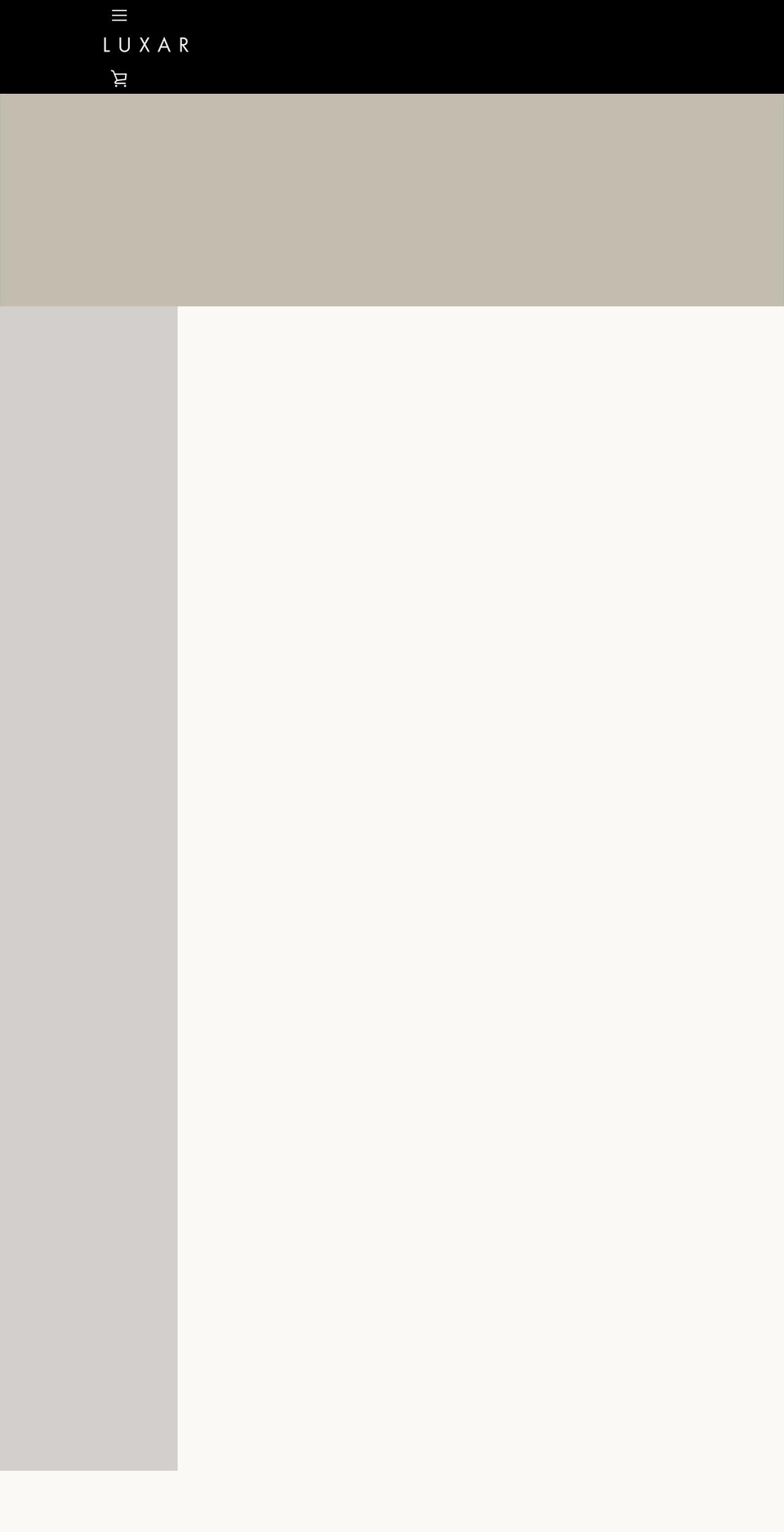 theluxarcompany.com shopify website screenshot