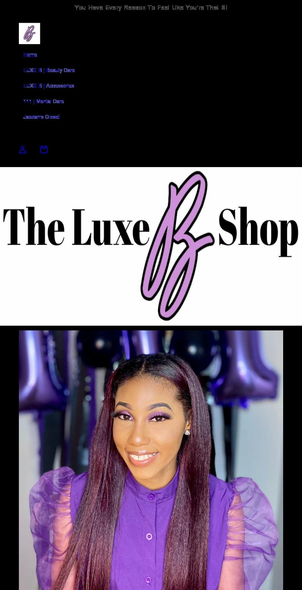 theluxebshop.com shopify website screenshot