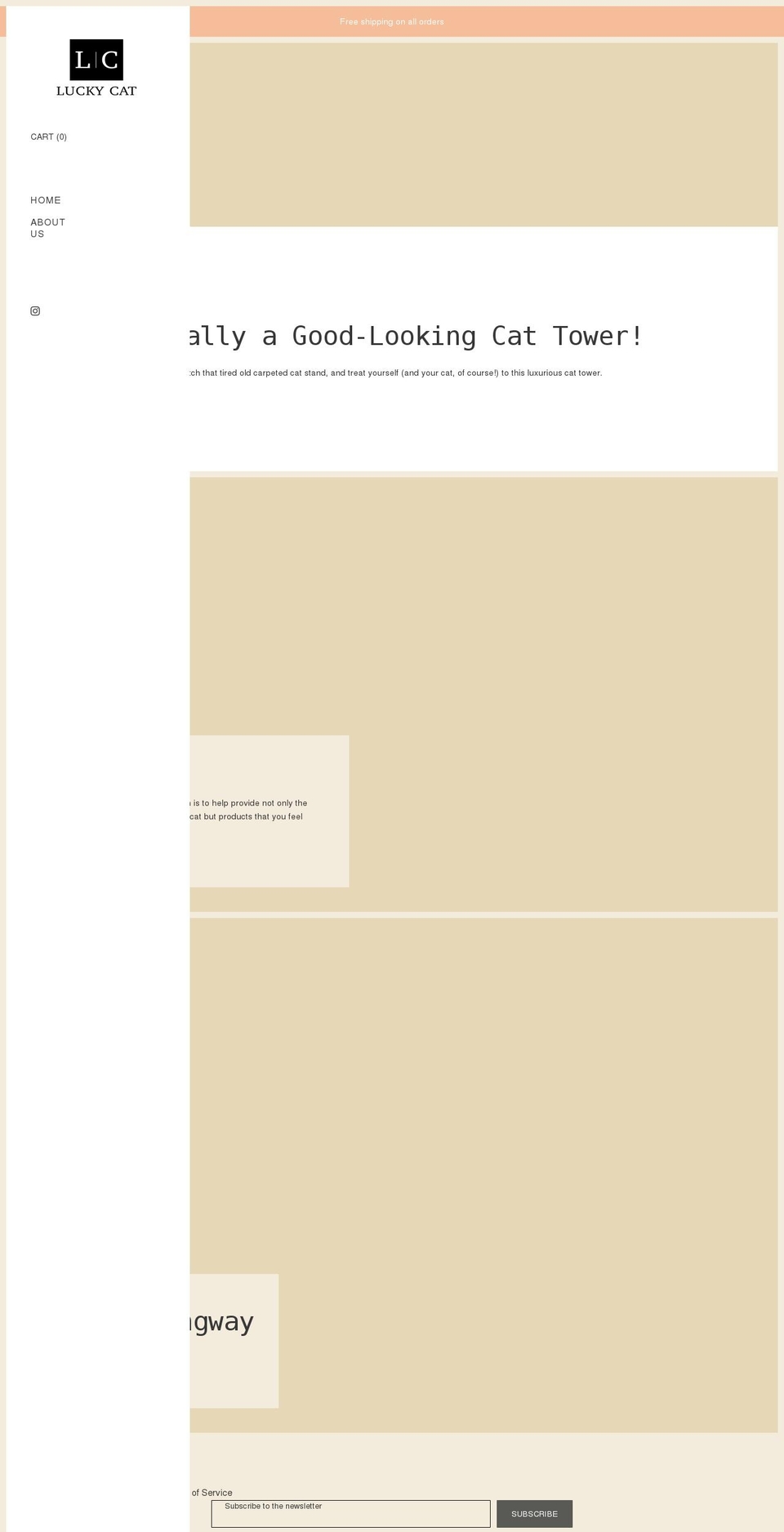 theluxecat.com shopify website screenshot