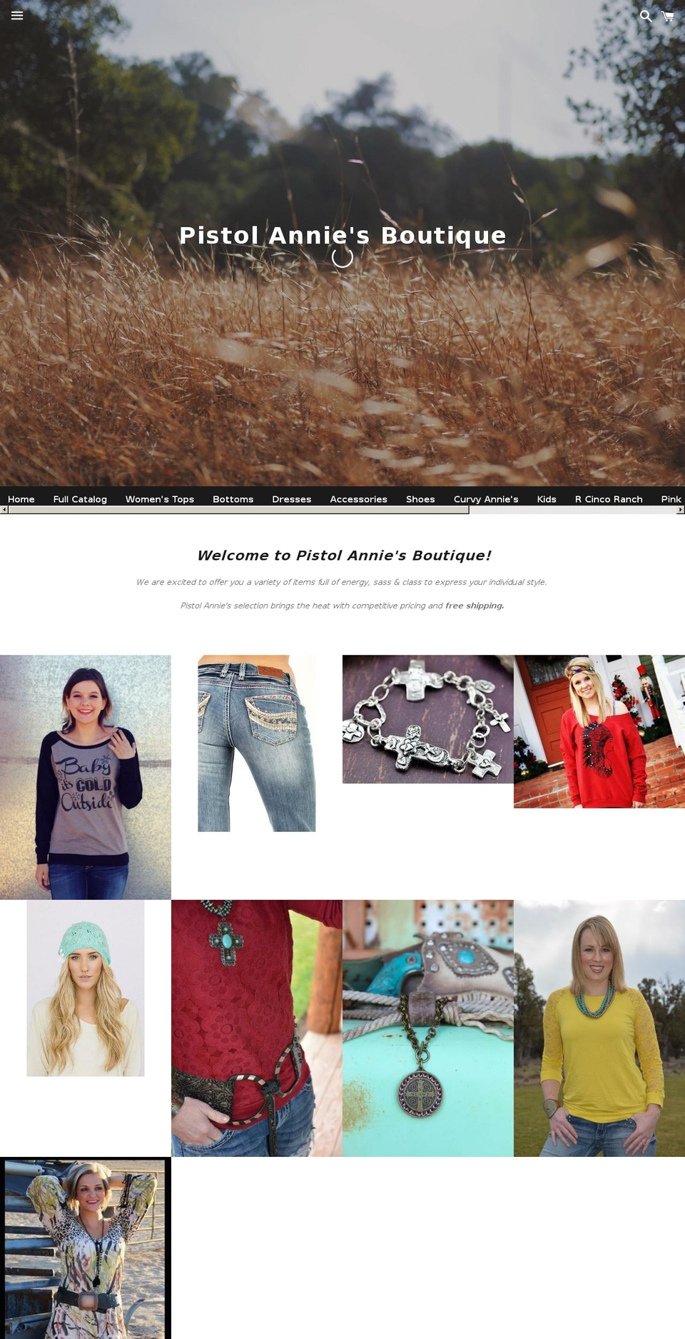 theluxecowgirl.com — Shopify storefront screenshot