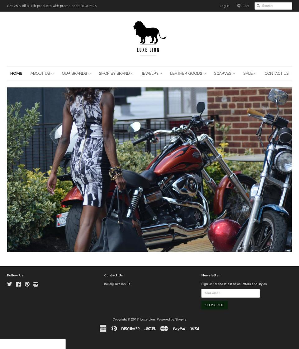 theluxelion.com shopify website screenshot