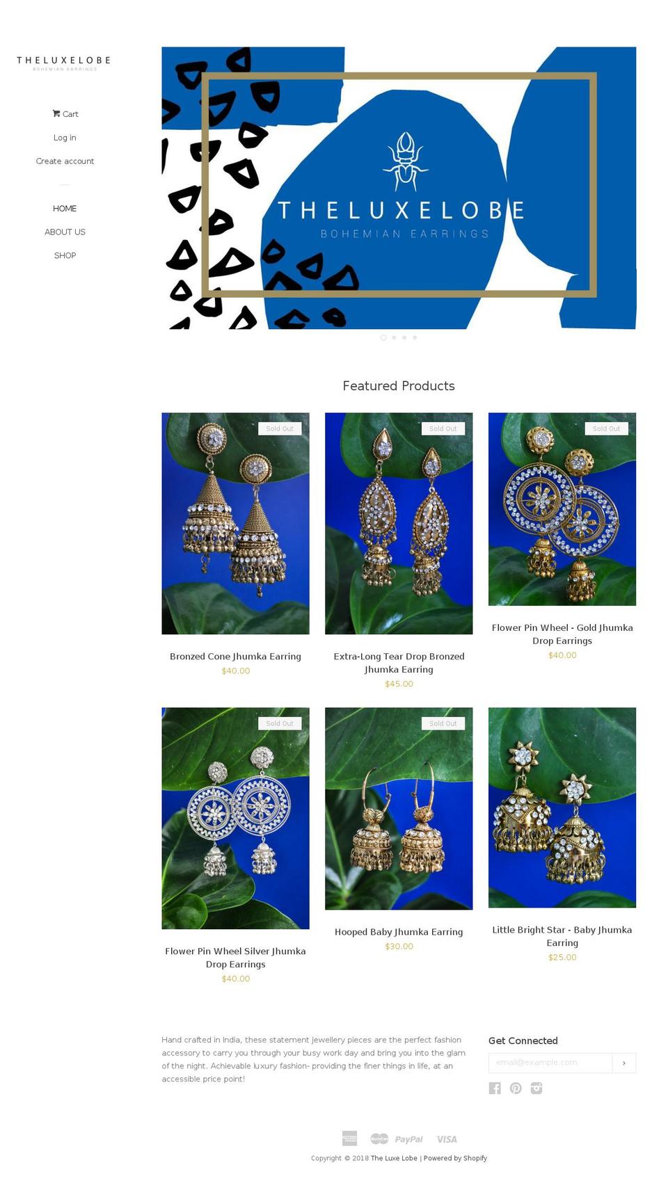 theluxelobe.com shopify website screenshot