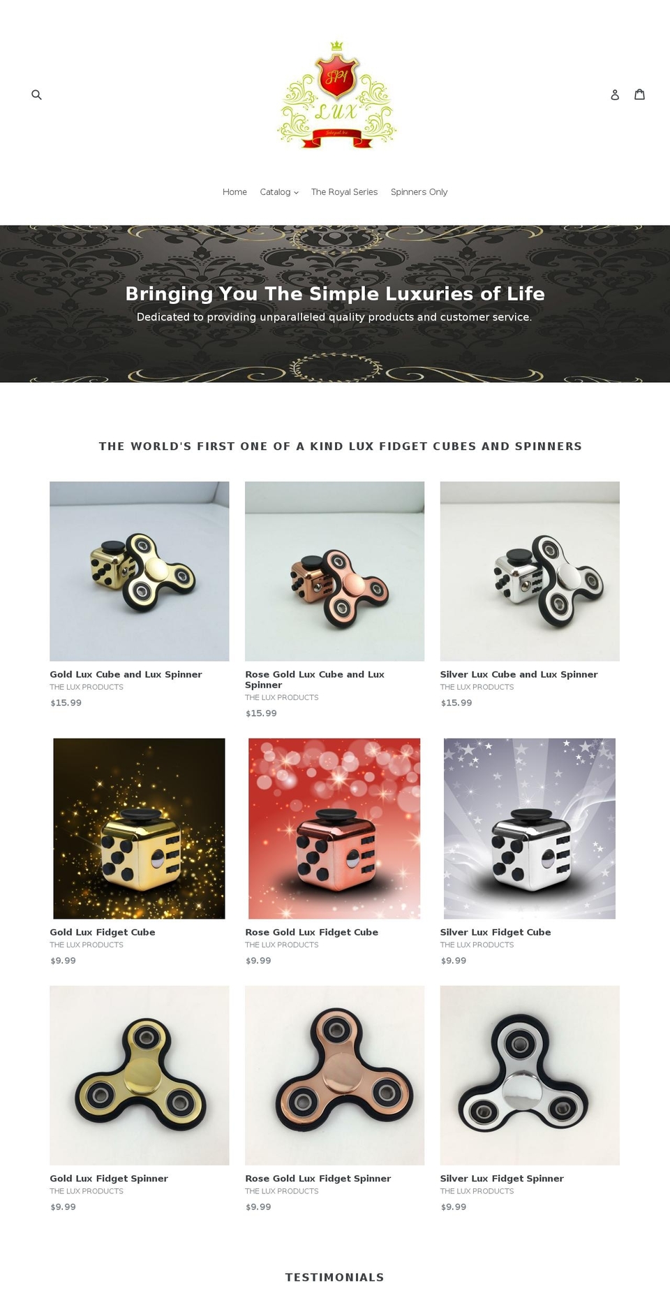 theluxproducts.com — Shopify storefront screenshot
