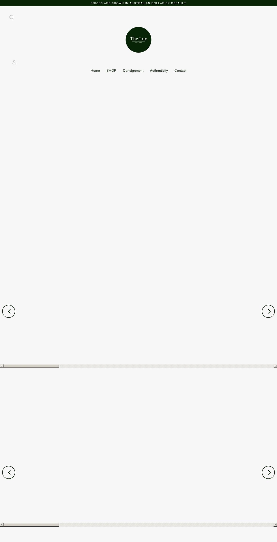 theluxtheory.com shopify website screenshot