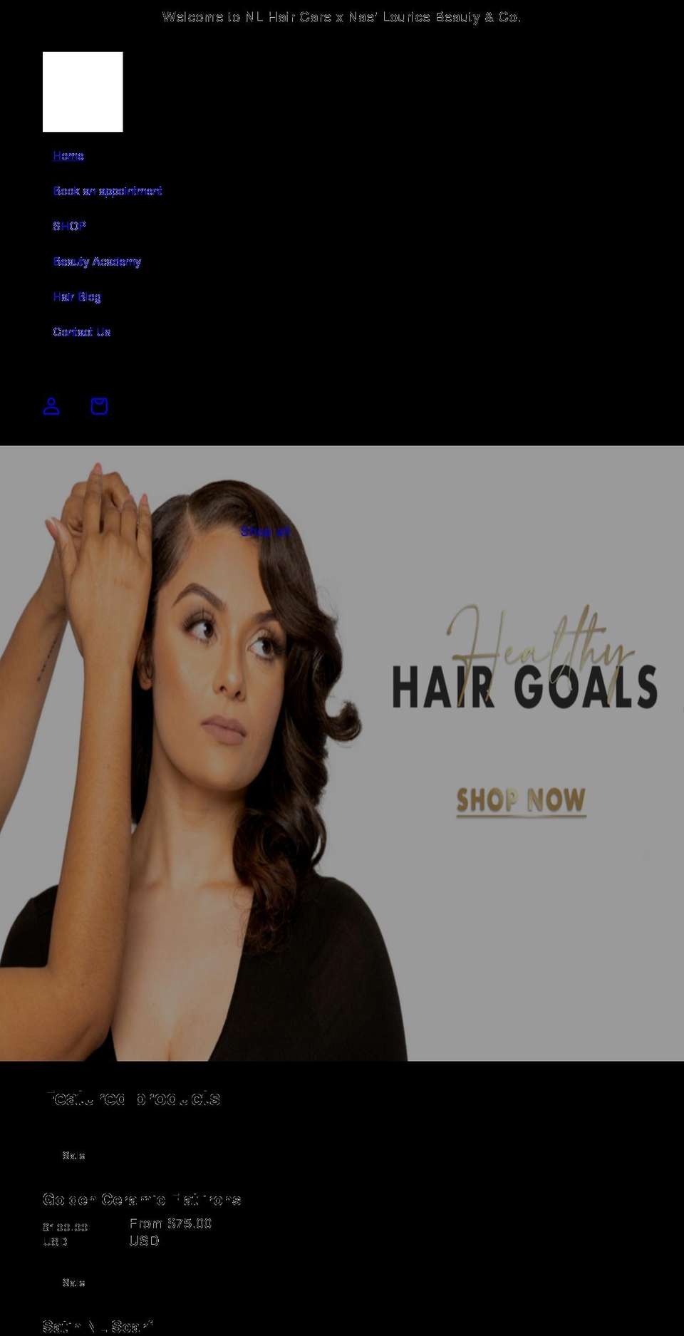 The Luxury Beauty Experience Shopify theme site example theluxurybeautyexperience.com