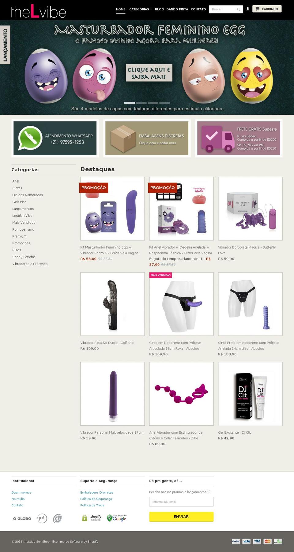 thelvibe.com shopify website screenshot