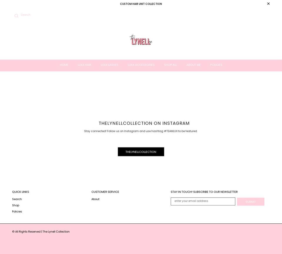 thelynellco.net shopify website screenshot