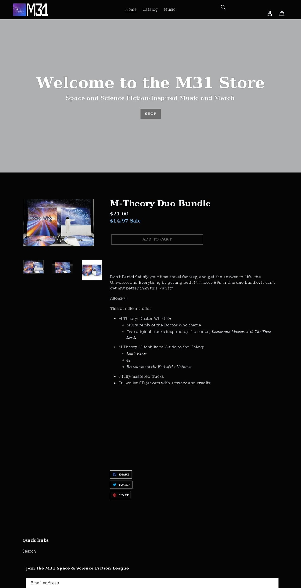 them31store.com shopify website screenshot