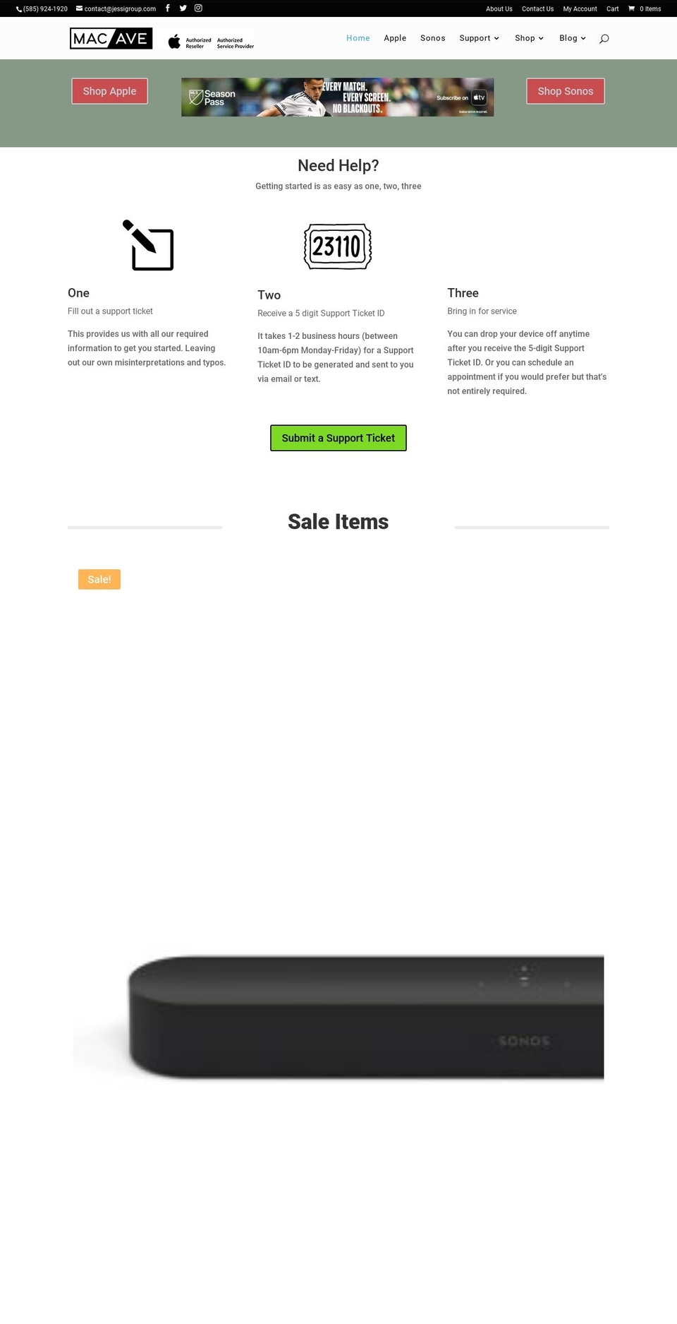 themacave.com — Shopify storefront screenshot