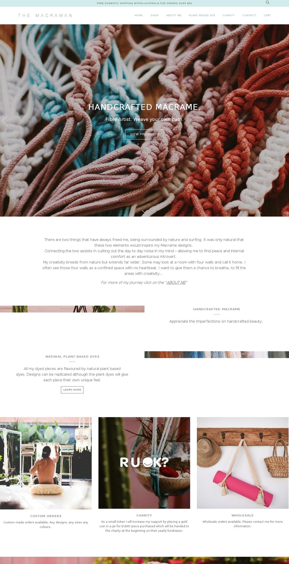 themacraman.com — Shopify storefront screenshot