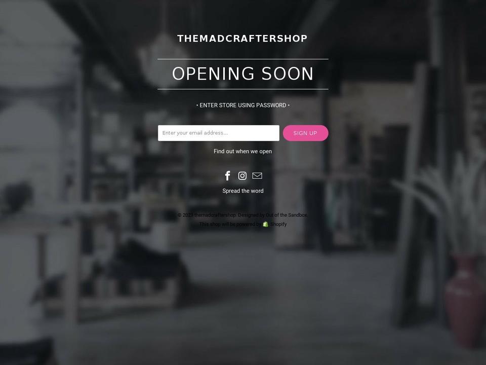 themadcraftershop.com shopify website screenshot
