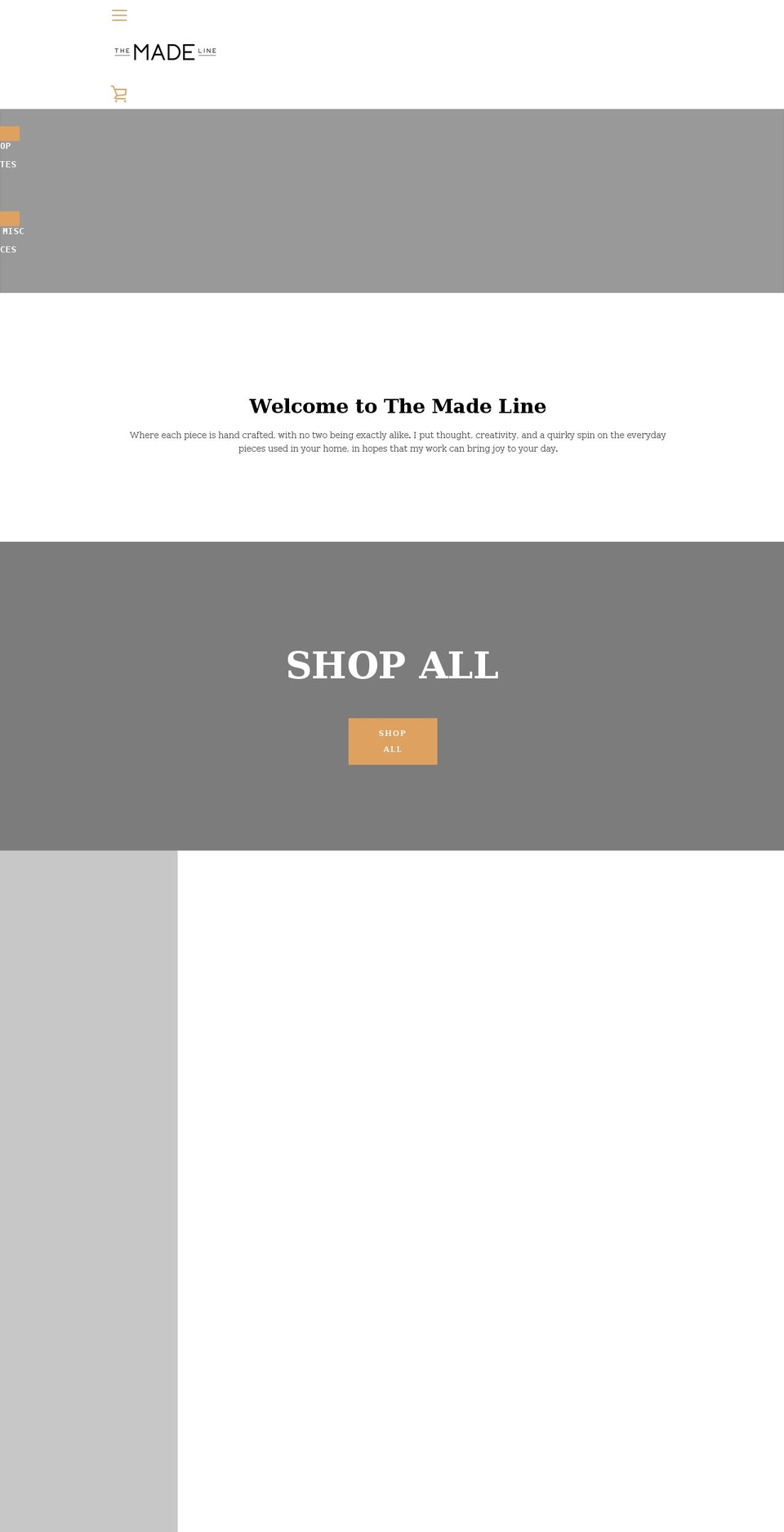 themadeline.com shopify website screenshot